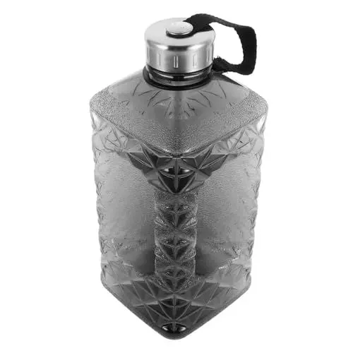 Produktbild: Kisangel Fitness-wasserflasche Wasserkocher Große Wasserflasche Wasserflaschen Sport Wasserflasche Sport Herren-wasserflasche Für Das Fitnessstudio Dark Grey Plastik Wiederverwendbar