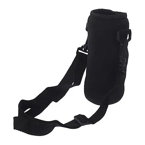Produktbild: Kisangel Flaschentasche Beutel Schulter-trinkflaschenträger Schultergurt Für Wasserflaschen Große Wasserflasche Handhaben Flaschenhalter Tasche Wasserflasche Riemen Hydro Neopren Black