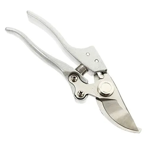 Produktbild: Kisangel Gartenschere Pflanzenschneider Blumenschneideschere Handschere Zweig Federbelastete Schere Hund Trimmer Schermaschine Professional Handgeführte Gartenschneider Anlage Silver Stahl