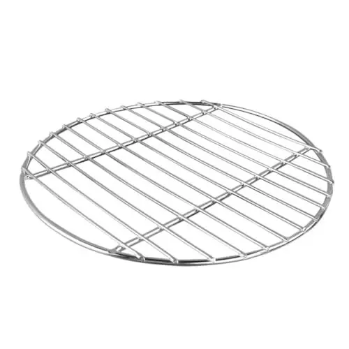 Produktbild: Kisangel Grillnetz Grillrost Grillnetz Grillnetz Grillnetz Fischgrillkorb Fischgrill Grill Fischgrillkorb Grillrost Rund Silberfarben Edelstahl