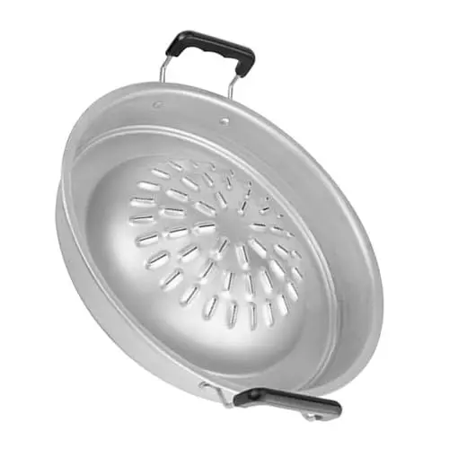 Produktbild: Kisangel Koreanisches Bbq Grilling Tray Multifunktionale Grillpfanne Für Camping Und Outdoor Zum Grillen Von Gemüse Und Fisch Leicht Und Tragbar