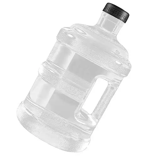 Produktbild: Kisangel Großer Trinkbehälter Handlicher Wasserkrug für Mineralwasser Transparente Langlebige Wasserflasche für Outdoor Aktivitäten und Notfälle
