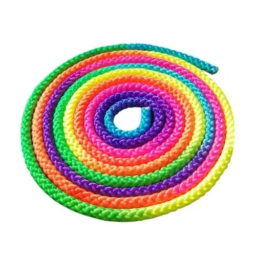 Produktbild: Kisangel Gymnastikseil Trainingssegel fitness seil Fitness Springseil Gymnastikzubehör Trainingsseil Lasso-Seil für Kinder Pausenausstattung für die Grundschule Springseile Nylonfaser