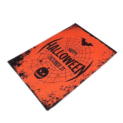 Produktbild: Kisangel Halloween-Gartenbanner Fröhliche Halloween-Flagge Haushof Dekoration halloween gartendeko Halloween Party Dekoration Flaggen Embleme doppelseitige Flagge Gartenflagge Drucken