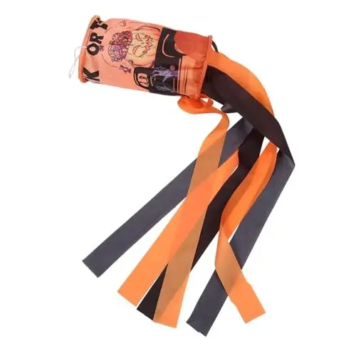Produktbild: Kisangel Halloween Windschutzscheibenflagge Halloween Flagge Windsocken Halloween Windsack Anhänger Halloween Windrichtungsflagge Halloween Gartenflagge Halloween Dekorativer