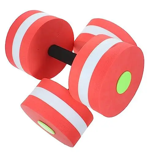 Produktbild: Kisangel Hanteln 2 Stück Übungs- Und Fitness-Hanteln Pool-Float-Gewicht Wasserhanteln Cardio-Trainingsgeräte Outdoor-Fitnessgeräte Workout-Hanteln Set Griff Handhebel Schwimmbad Blau