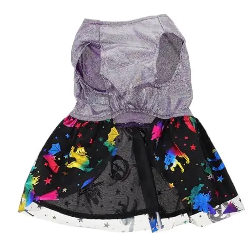 Produktbild: Kisangel Halloween Haustierkostüm Für Hunde Einzigartige Spinnenrock-Design Leicht Und Atmungsaktiv Für Halloween-Partys Und Cosplay Glänzendes