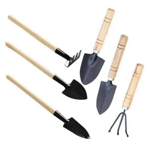 Produktbild: Kisangel Kompaktes Gartenset 6-teiliges Gartenwerkzeug-Set Rechen Schaufel Kelle für Den Einsatz Zu Hause und Im Freien