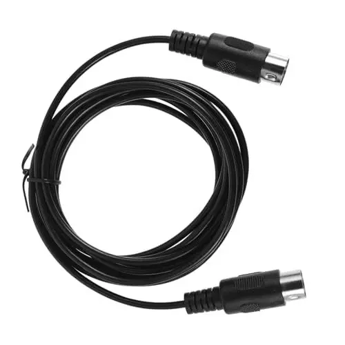 Produktbild: Kisangel Midi-kabel Tastaturkabel Männlich Kabel Von Stecker Zu Stecker Audio- Synth Tastatur-verbindungskabel Rechts Musikinstrumentenlinie Stereo -audiokabel Gitarrendraht Schwarz Pvc