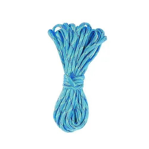 Produktbild: Kisangel Nylon Schnur nylonseil Nylon Rope fallschirmschnur Camping Rope Keychain Rope Nylon Seil Paracord für Armbänder Weben Kletterseil Fallschirmseil Nylon-Seil Geflochtenes Seil