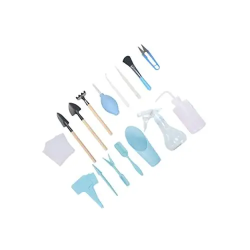 Produktbild: Kisangel All-in-1-pflanzwerkzeug-set – 16-teilig Gartenwerkzeuge Kelle Unkrautstecher Gartengeräte Pflanzset