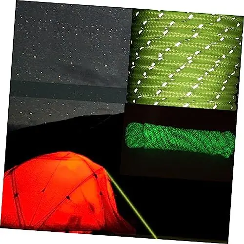 Produktbild: Kisangel Reflektierende Schnur Leuchtende Schnur Leuchtendes Seil Reflektierendes Seil Windseil Camping