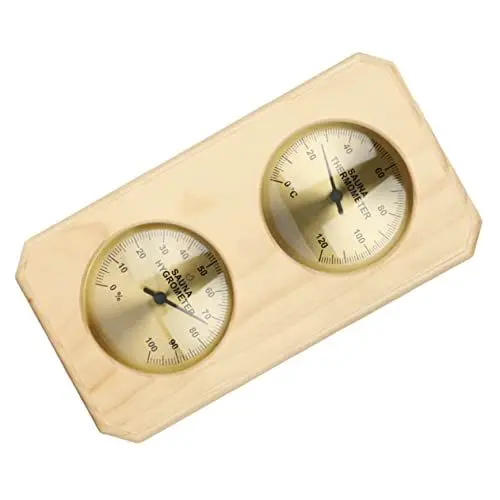 Produktbild: Kisangel Sauna Feuchtigkeitsmesser Thermometer Hygrothermograph Innenmessung Feuchtigkeitsanzeige Küchengerät