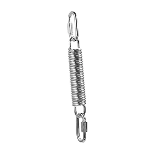 Produktbild: Kisangel Feder Outdoor-hängesessel Kletterkarabiner Heavy Duty Outdoor-hängematte Karabinerhaken Schwere Ausführung Hangry-kit Haken Zum Aufhängen Von Hängemattenschaukeln Verlängern Stahl