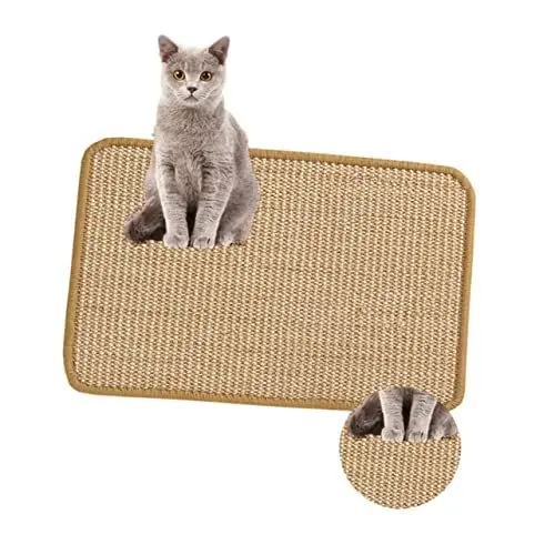 Produktbild: Kisangel Matte 30x40cm Jute Krallenmatte Weiche und Bequeme Haustierbedarf