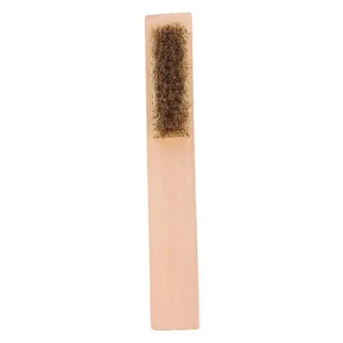 Produktbild: Kisangel Skibrett-wachsbürste Mit Holzgriff Und Messingborsten Reihige Reinigungsbürste Für Snowboard Und Skateboard Für Zuhause Und Unterwegs Leicht Und Tragbar Für Müheloses Waxing