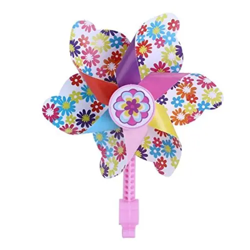 Produktbild: Kisangel Spielset für Kinder Mädchen Dekoration Regenbogen-Windrad Fahrrad Mädchen Spielzeug Lenker Windrad Windmühle Roller Kind Schleife Zubehör Kleinkind Dekorationen