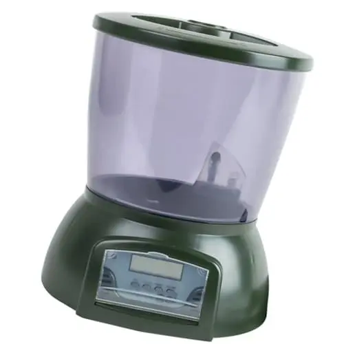 Produktbild: Kisangel Aquarium-futterautomat LCD-Timer Automatischer Fischfutterautomat Für Teichfischtank Nur Trockenfutter Mit Pellets