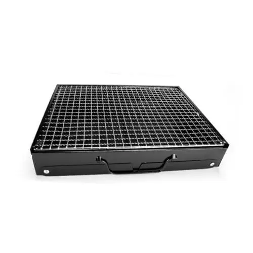 Produktbild: Kisangel 1 Stück Bbq Tragbarer Grill Outdoor Camping Herd Grills Edelstahl Grill Maschine 35x27x19 5 Cm