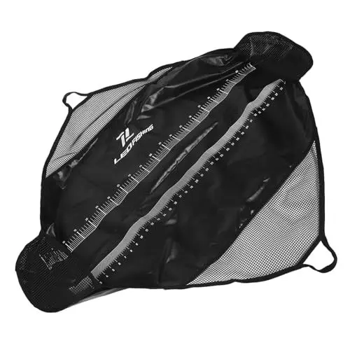 Produktbild: Kisangel Tragbare Angeltasche Mit Fischmaßband, Auslaufsicher Und Langlebig Für Angelturniere, Ideal Zum Transportieren Und Wiegen Von Fisch, Schwarz