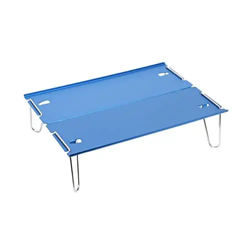 Produktbild: Kisangel Tragbarer Klapptisch tragbarer Tisch Campingmöbel Klapptisch für den Außenbereich tragbarer Campingtisch Kaffetisch Tische und Stühle Kleiner Teetisch Strandtisch Edelstahl