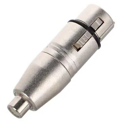 Produktbild: Kisangel Xlr zu Rca Adapter Pin Xlr Buchse zu Rca Buchse Audioadapter für Mikrofon und Kompakt Leicht Einfache Installation Vielseitig Einsetzbar