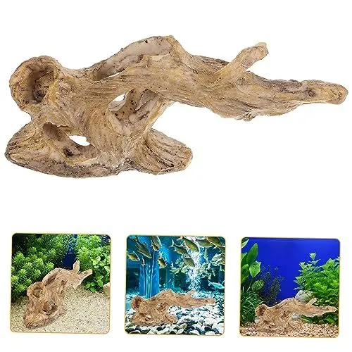 Produktbild: Kisangel Simulation Baumstamm Aquarium Dekoration Künstlicher Baumstamm Für Fischverstecke Im Aquarium Natürliche Lebendige Farben Hochwertiges Für Aquarienlandschaften