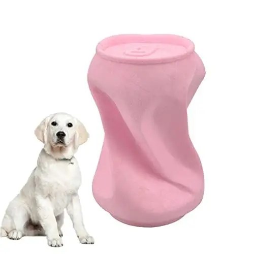 Produktbild: Kisangel knete Spielzeug knetspielzeug Hundeaccessoires hundespielzeuge Hundegebisspflege zahnreinigung Hunde Accessories Hunde Training quietschspielzeug für Hunde Haustier Büchsen Rosa