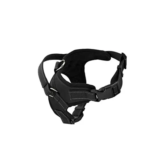 Produktbild: Kisangel mittelgroßes Hundegeschirr hundegurt hundelaufband hundeaccessoires Hundegeschirr mit Sattelstil Dog Collars Hunde Halstuch Welpengeschirr Hundegeschirr aus Oxford-Stoff Black
