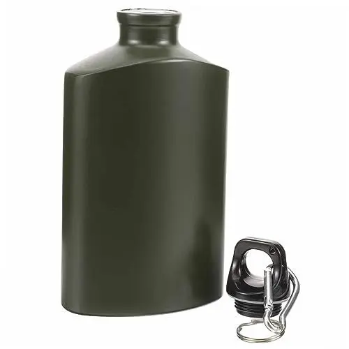 Produktbild: Kisangel Feldflasche Flache Wasserflasche für Camping Outdoor Reiseflasche