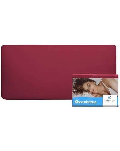 Produktbild: Kissenbezug 40 x 80 Himbeer-rot, Premium Mako-Baumwolle Kopfkissen-Bezug (Double Jersey), Kissenhülle für 40x80 Kissen, Pillow case für Seitenschläferkissen, Oeko-Tex zertifizierter Polsterbezug