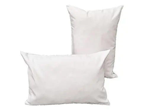 Produktbild: Lemos Home Kissenbezug Kissenhülle Dekokissen 2 Stück aus 100% Baumwolle Kollektion Konzept, Farbe & Größe wählbar (Kissenhülle 2er Set - 50x30cm, Weiß)