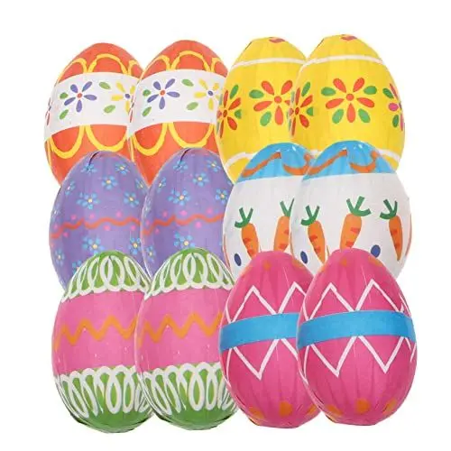 Produktbild: KITANDOVE 12-teilige Osterdekorateure Osterthema Korb Verschleißfeste Ornamente Entzückendes Osterdekor-zubehör