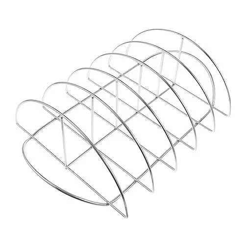 Produktbild: KITANDOVE Edelstahl-grillfleischständer Antihaft-Grillen Stabiler Steakhalter Outdoor-Grill Für Den Heimgebrauch