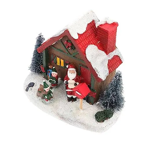 Produktbild: KITANDOVE Weihnachtsdekoratives Harzhaus -leuchten Weihnachtsdekoration Für Weihnachtsdorf