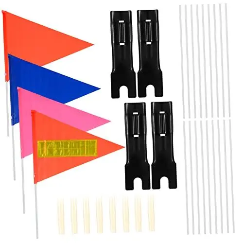 Produktbild: KITANDOVE Fahne Kinderfahrrad 1 Satz Fahnenstange Fahrradversorgung Fahrradfahne Für Kinder Fahrrad Für Kinder Flaggenhalter-kit Tragbar Flaggenanzeigehalterung Fahrradhalterung Flagge Flaggenständer