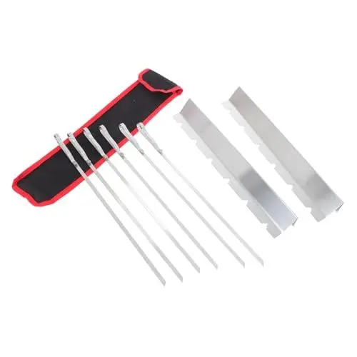 Produktbild: KITANDOVE Grillspieß-set 1 Packung Metallspieße Für Kabobs Wiederverwendbare Grillwerkzeuge Für Kebabs Hühnchen Gemüse Grillen Im Freien