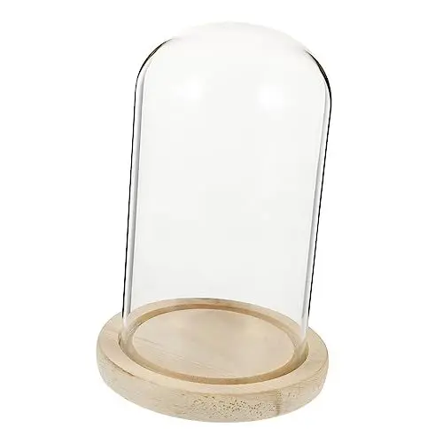 Produktbild: KITANDOVE 1 Satz Staubschutz aus Glas Mikro-Landschaftsschmuck unsterbliche Blumenabdeckung künstliche blüten artificial Blumende eincremehilfe konservierte Blumenabdeckung aus Glas
