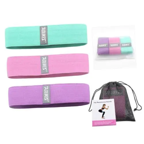 Produktbild: KITANDOVE 1 Satz Widerstand Hüftband Fitness-Übungsband Turngürtel Pilates-Gummiband Widerstandskreisband Widerstandsband gymnastikband Fitness Gummiband Kniebeugen Trainingsgürtel Yoga-