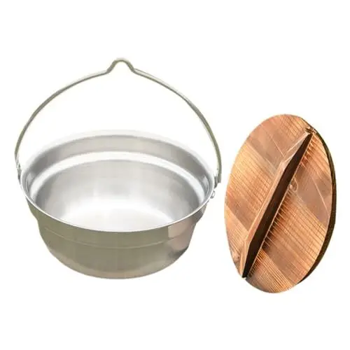 Produktbild: KITANDOVE 1 Satz Serviertopf Aus Edelstahl Camping Kochtopf Für Draußen Kochgeschirr Camping Kochset Kochen Im Freien