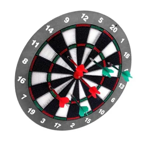 Produktbild: KITANDOVE 1 Set Board Mit 6pcs Darts Board Games Freizeitspiel Dartboard Set Cooles Spielzeuggeschenk Für Office Home Outdoor