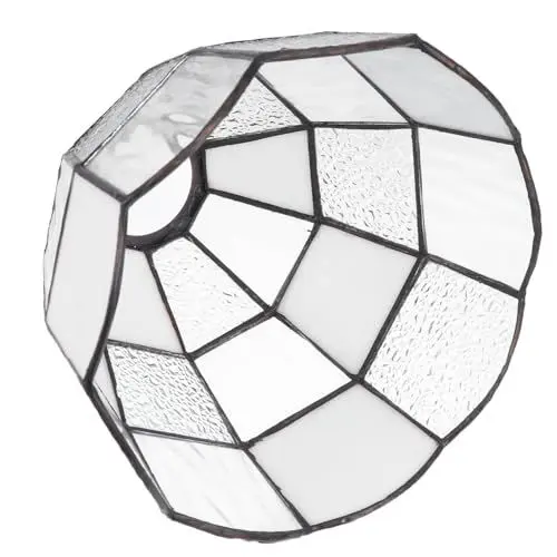 Produktbild: KITANDOVE Lampenschirm Home Weißer Glaslampenschirm Einfaches Design für und Beleuchtung