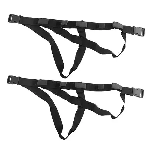 Produktbild: KITANDOVE 1 Stück Trägerstangenhalter Gürtel dehnbarer Angelrutenhalter Fahrzeughalter Angelrutenträger Leinenhalter Angelrutengurte dehnbare Stangenriemen Inhaber Angelgeräte Black