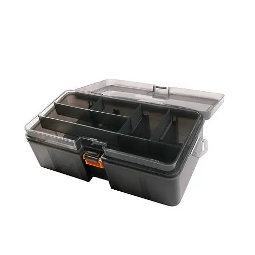 Produktbild: KITANDOVE 1pc Angelköder Mit Großer Kapazität Tragbare Angelwerkzeugbox Zweischichtige Angelköderbox Kunststoff-angelzubehör Behälter Angelhaken Teile Für Den Fischfang