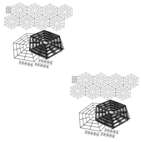 Produktbild: KITANDOVE 20 STK Fischschutznetz Teich Fischschützer Pool-Schutznetz schützendes Fischnetz Wächter Schwimmbad fishnets fischernetz Fischfangnetze Fishing Accessories fischerzubehör Black