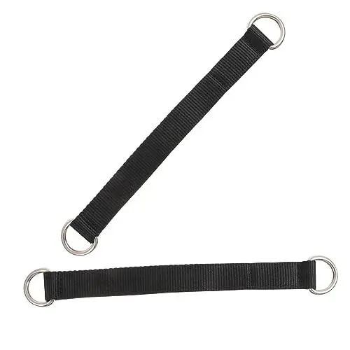 Produktbild: KITANDOVE 2St Fitness-Reckstangengurt turngeräte sportgeräte Gymnastikausrüstung sportgürtel Schlingentrainer Übung Griffe Riemen Fitness-Gürtel zum Aufhängen Multifunktionsgurt Nylon Black