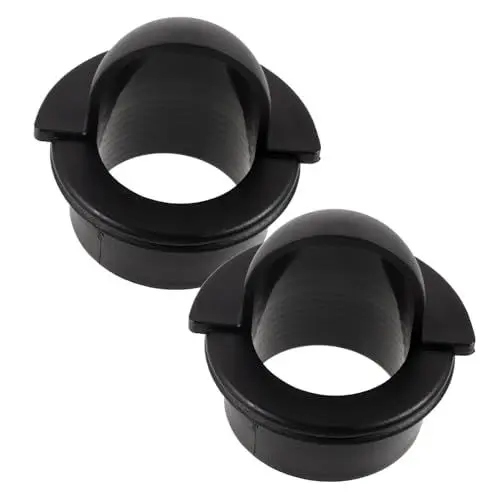Produktbild: KITANDOVE 2St ballständer kugelregal Fußballtisch Ballhalter Ballhalterung für Fußballtisch Kickertisch-Drop-Korb Billardtisch Tischfußballkorb Sporttischkicker Abs Black Wiederverwendbar