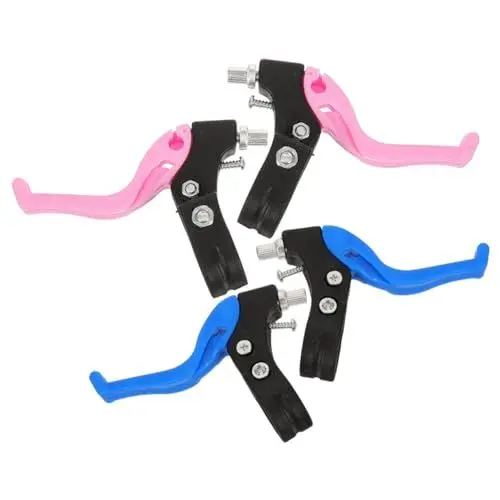 Produktbild: KITANDOVE 2paare Universellen Bremshebeln Für Kinderfahrräder Ergonomische Bremsgriffe Einfach Zu Bedienen Sicherer Ersatz Für Defekte Bremshebel Pinke Farbe Für Kleine Fahrräder