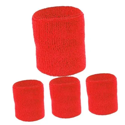 Produktbild: KITANDOVE 2er-pack Baumwoll-armbänder Für Sport Golf Tennis Handgelenk-schweißbänder Elastische Handgelenkschützer Verletzungen