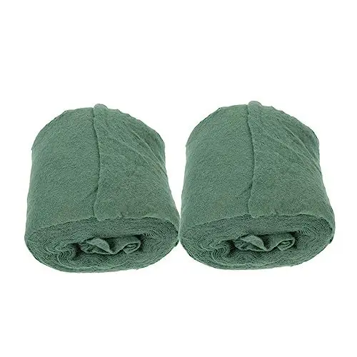 Produktbild: KITANDOVE 2 Rollen Baum Tuch wintercover pflanzenschutz Baumumwicklung Baumstammschutz Winterbaum-Wrapper Dichtungsband Sackleinenband Baum Verband winterfester Baumschutz Vlies Green